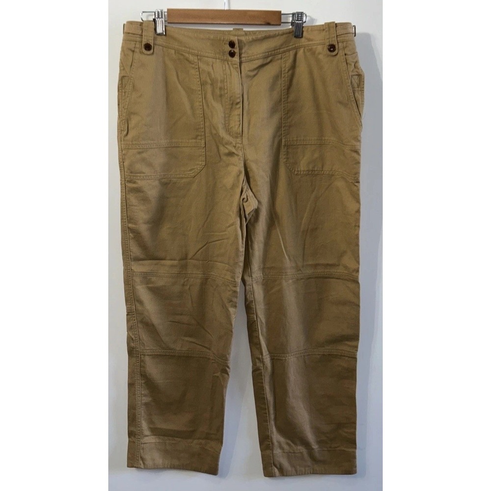 Women's Lauren Ralph Lauren 1967 Side Buckle Utility Trousers Pants Sz 16